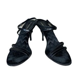 BCBGMaxAzria Midnight Black Strappy Heels